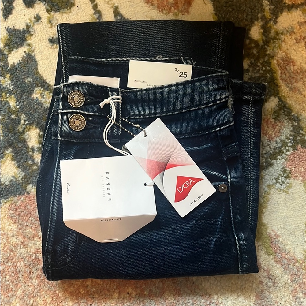 KanCan High Rise Blue Jeans Classic Style
